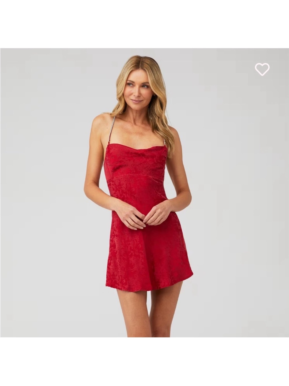 FOR LOVE & LEMONS
GABRIELLE MINI DRESS WITH JEWELED STRAPS